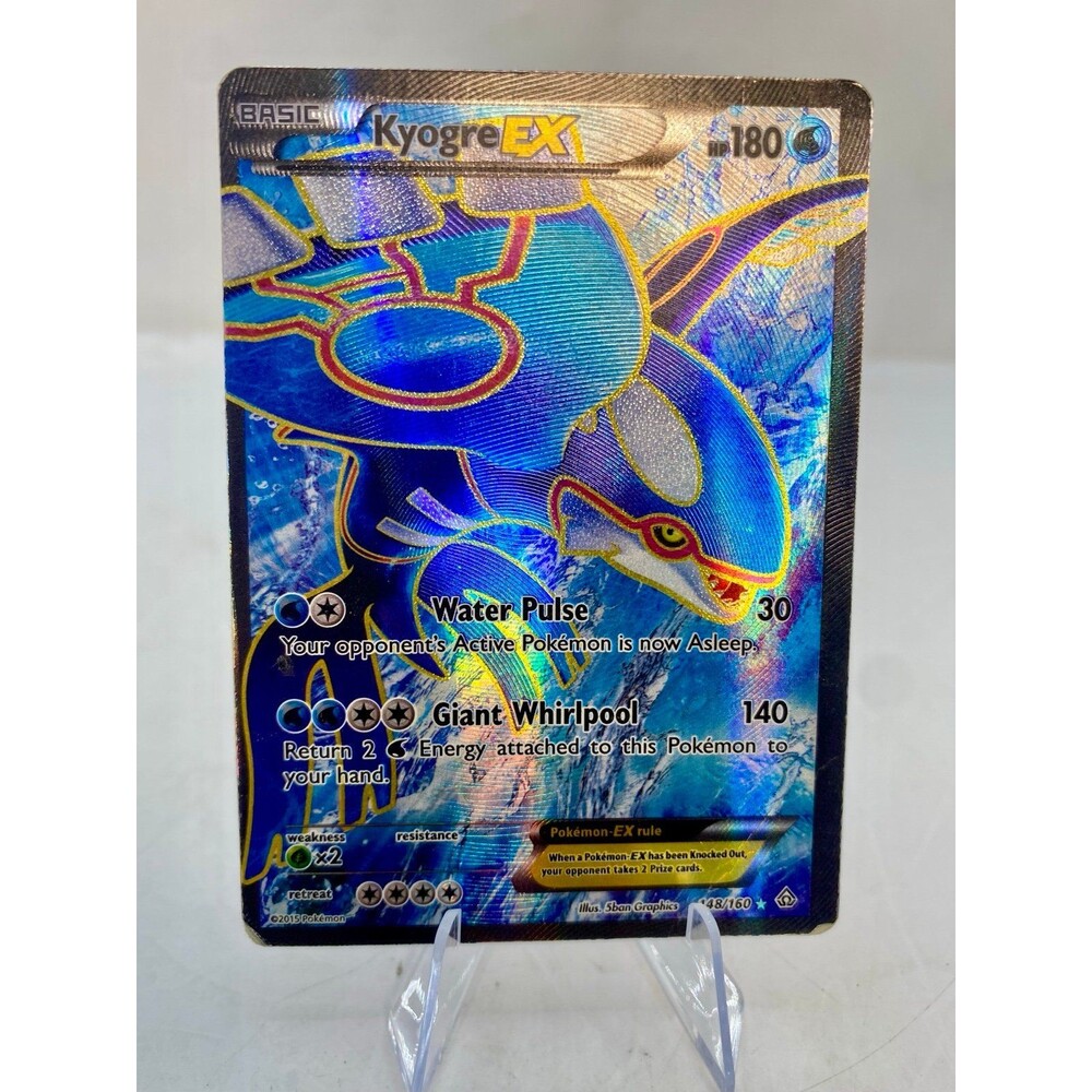 Kyogre EX (148 Full Art) - XY - Primal Clash (PRC) Heavy Play Pokémon TCG